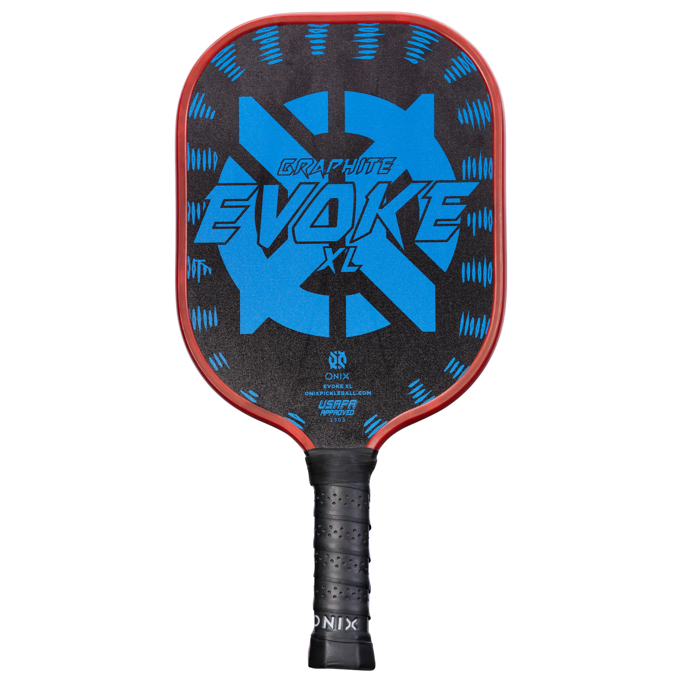 Four Onix Evoke Premier Raw Carbon paddles lined up, showing different thickness profiles
